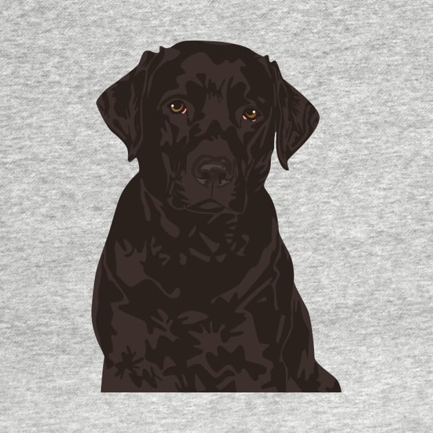 Cool Black Labrador Retriever Dog Stone T-Shirt by riin92